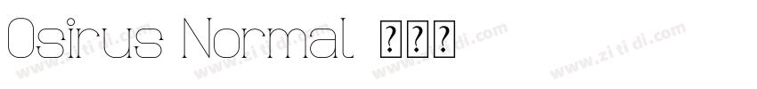Osirus Normal字体转换